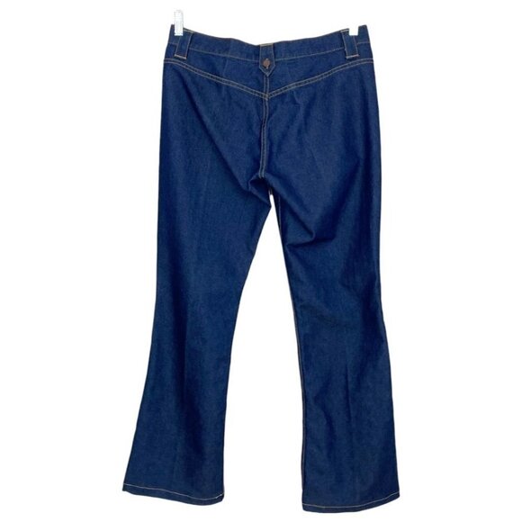 LEVI'S STRAUSS SIGNATURE DARK WASH HIGH RISE FLARED JEANS - 8 - Picture 2 of 8